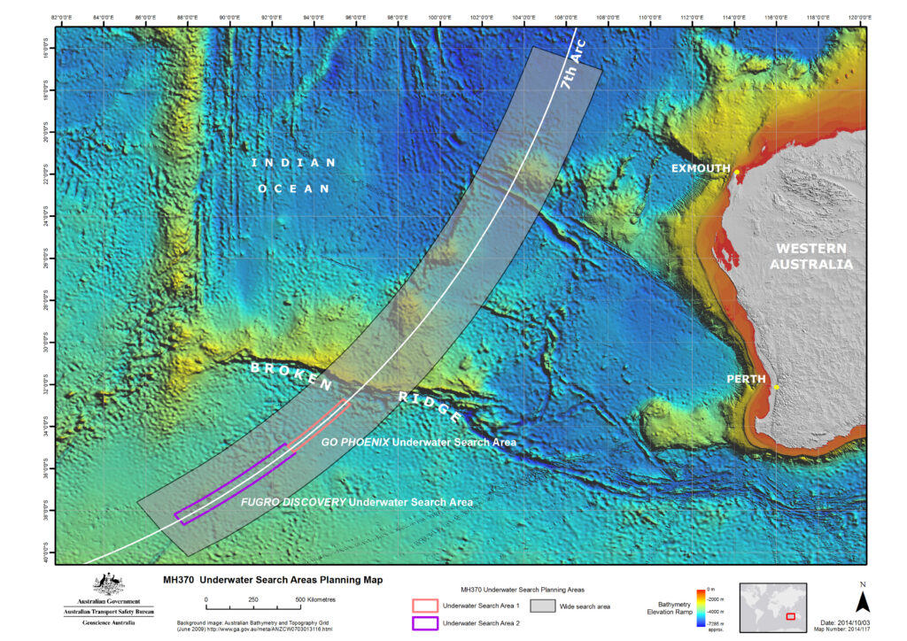Malaysia Airlines Flight 370 Google Maps